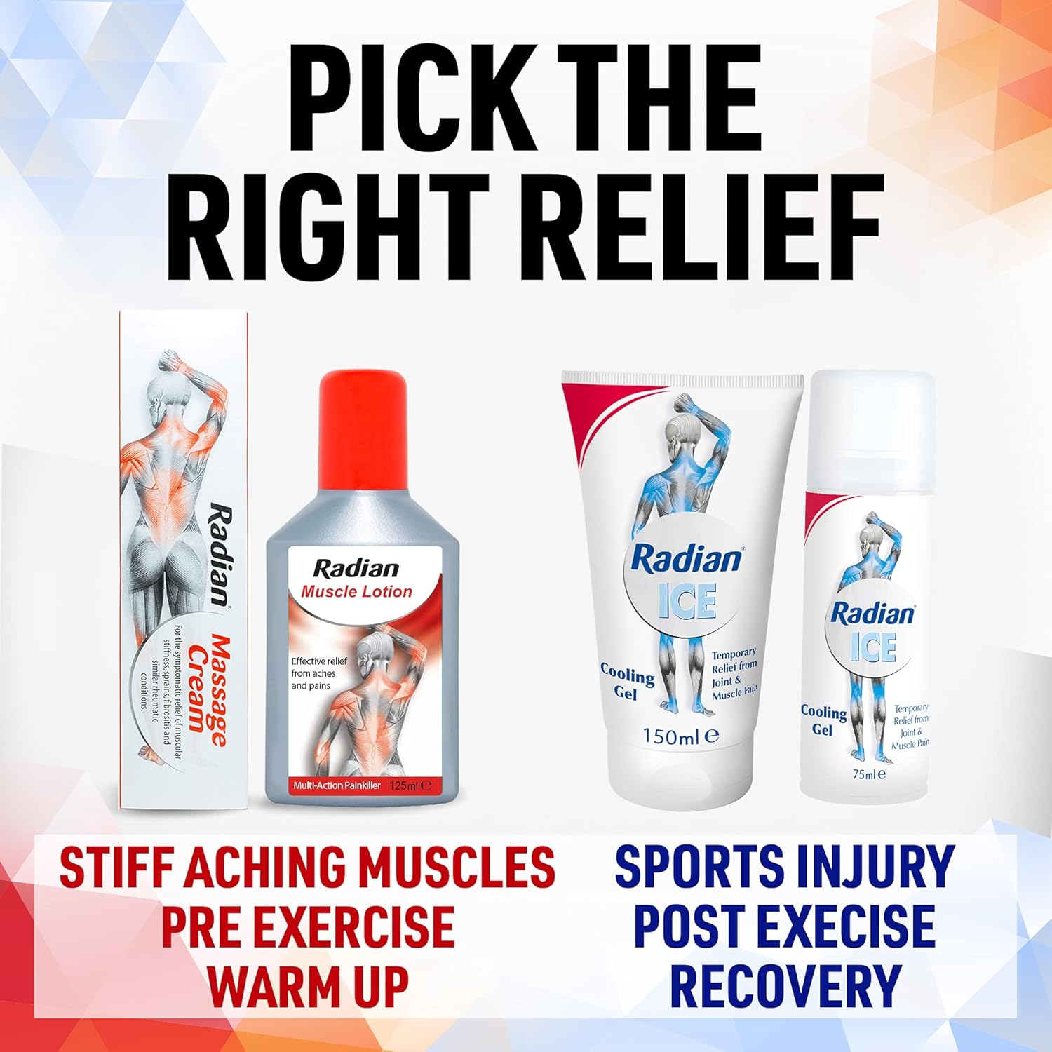 Radian Ice Cooling Gel - 150ml Radian