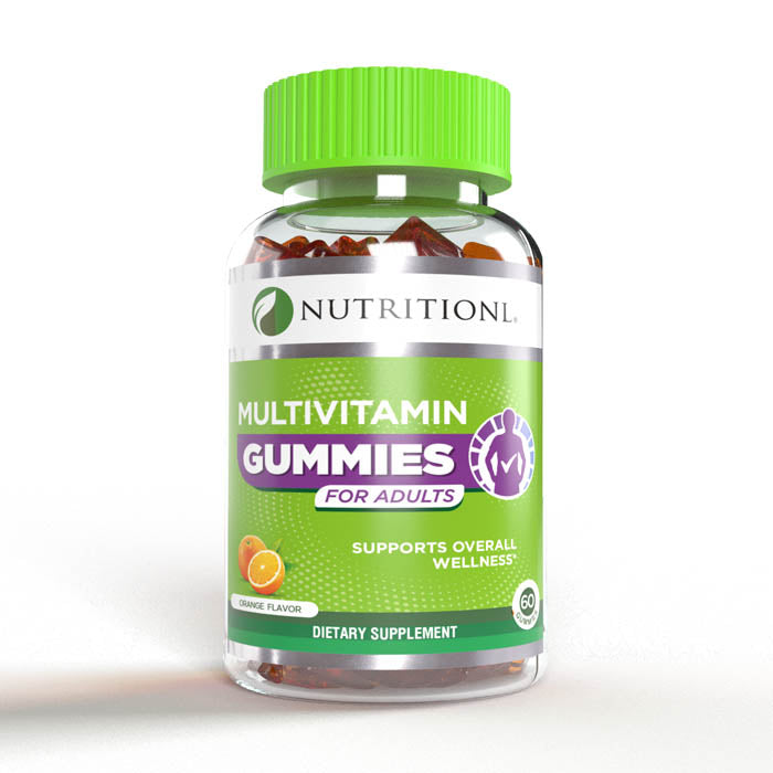 Nutritional Adult Multivitamin Gummies, Immune Support, Energy, Skin & Gut Health, Eye Wellness - 60's Nutritional