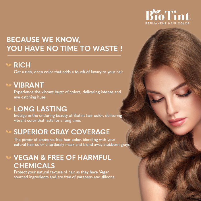 BioTint Permanent Hair Color - 6.7 Dark Golden Blond BioTint
