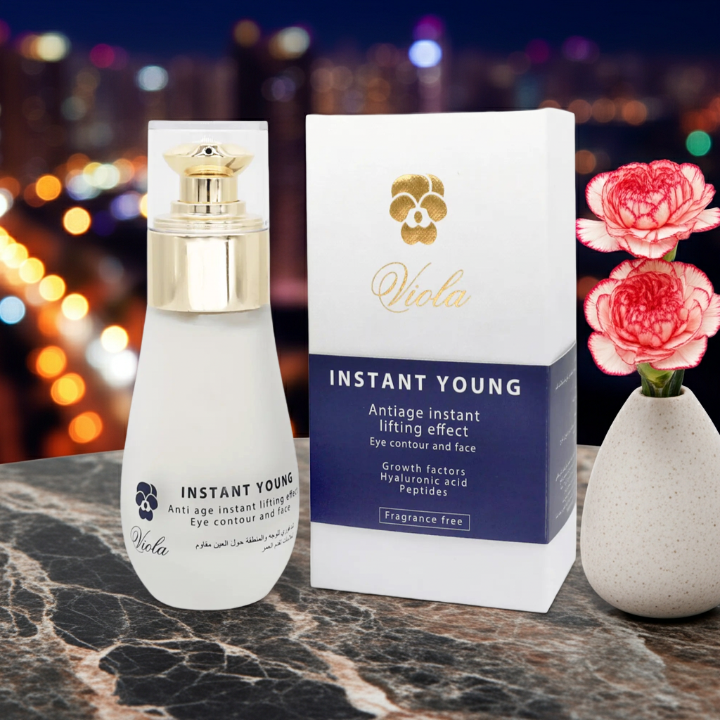 Viola Instant Young Eye & Face Anti-Aging Serum 50ml - Hyaluronic Acid & Peptides Viola Cosmomack
