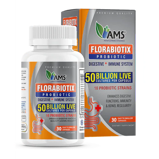 AMS Florabiotix Probiotic 50 Billion - 30 capsules AMS