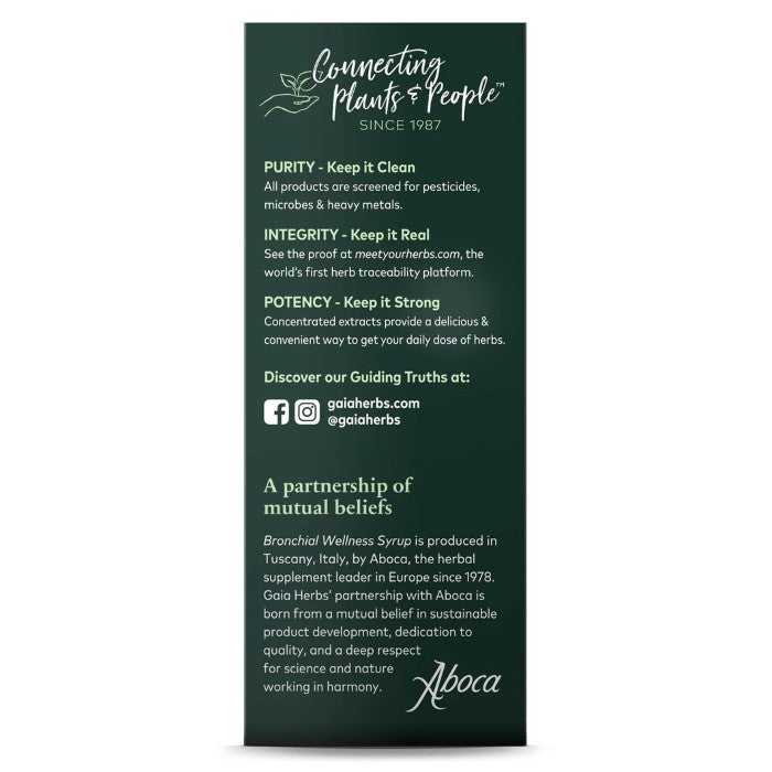 Gaia Herbs Bronchial Wellness Herbal Syrup 5.4 Oz - 160 ml Gaia Herbs