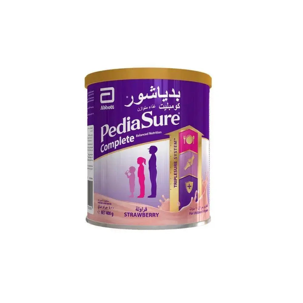 PediaSure Complete Peptrigro Growing Up Children's Milk Formula For 1 To 10 Years Strawberry Flavour 400g Pediasure