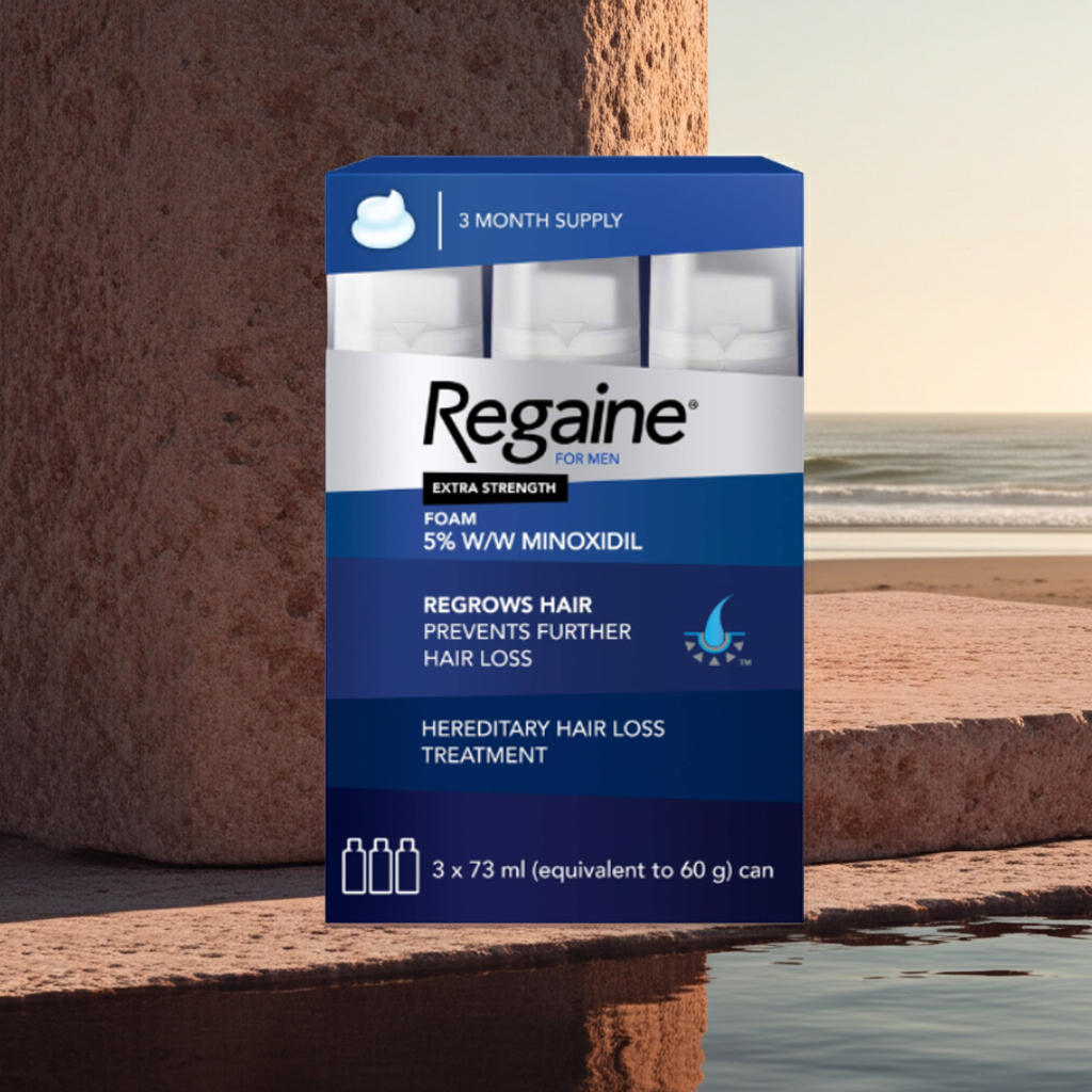 Regaine For Men 5% Hair Regrowth Foam 73ml - 3 Pack