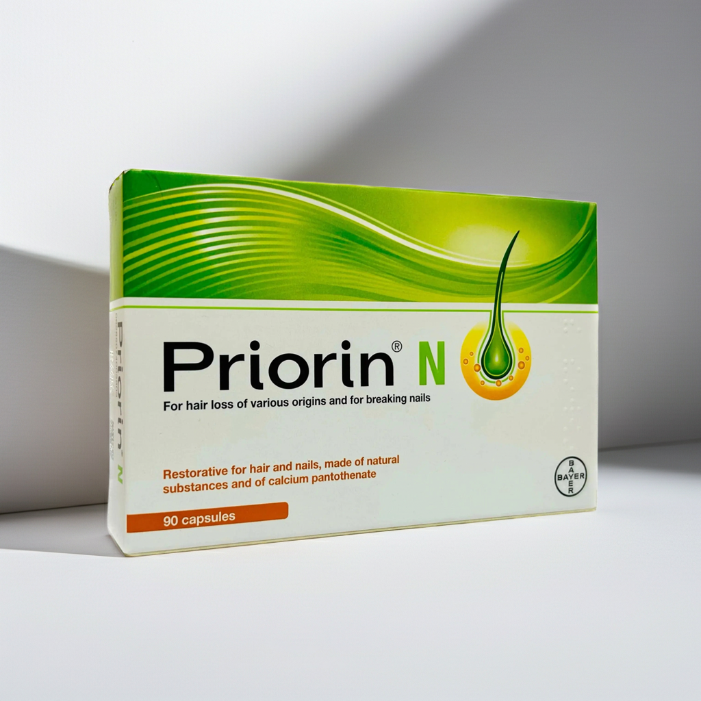 Priorin N Hair Growth Capsules – 90 Capsules (30-Day Supply) | Reduces Hair Loss