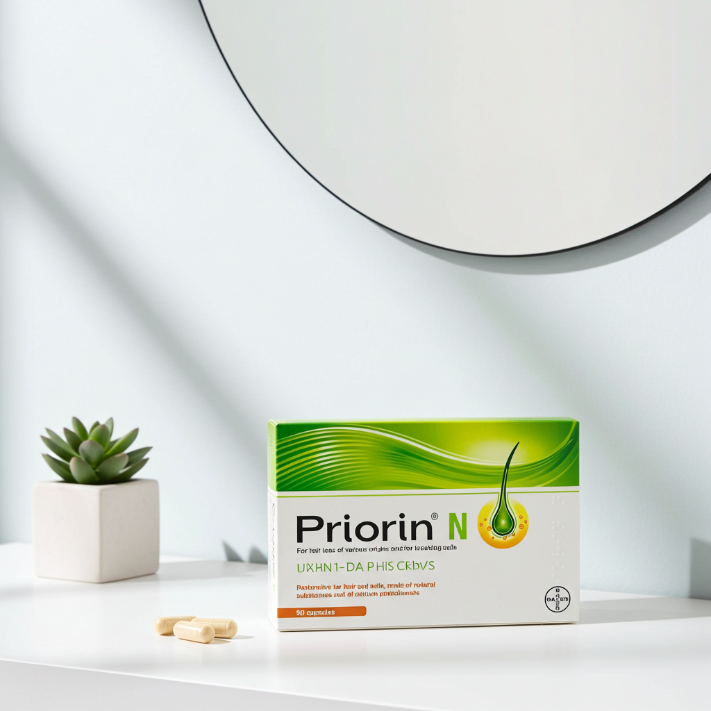 Priorin N Hair Growth Capsules – 90 Capsules (30-Day Supply) | Reduces Hair Loss