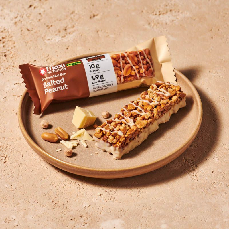 Maxi Nutrition Veggie Protein Nut Bar Salted Peanut 46G- Box of 12pcs Maxi Nutrition