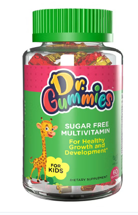 Dr. Gummies Kids Sugar Free Multivitamin Gummies For Healthy Growth and Development, Orange flavour, Pack of 60's Dr. Gummies