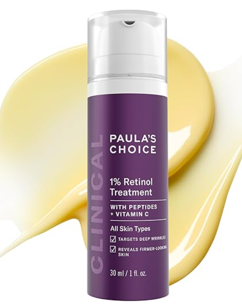 PAULA'S CHOICE (30ml) - CLINICAL 1% Retinol Treatment Cream Peptides, Vitamin C & Licorice Extract Anti-Ageing & Wrinkles 30ml paula s choice