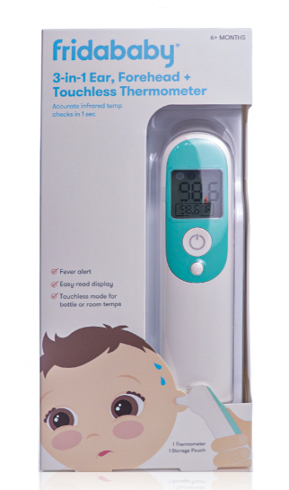 Frida Baby 3 In 1 Ear Forehead Touchless Infr Thermometer frida baby