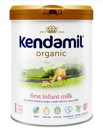 Kendamil Organic Stage 1 First Infant Milk Formula For 0 To 6 Months 800g kendamil