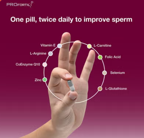 PROfertil® Male Fertility Supplement - 60 Capsules