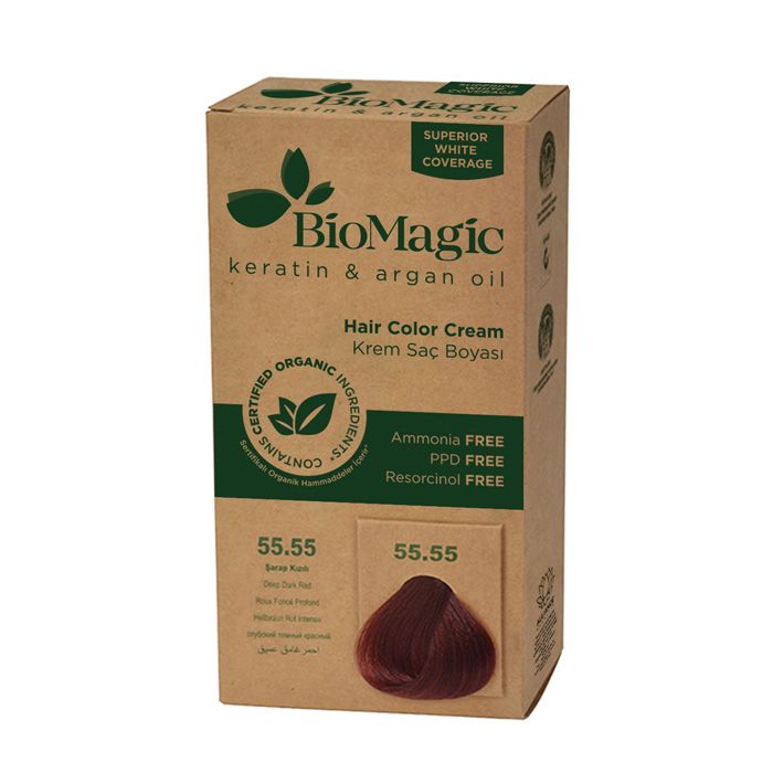 BioMagic Hair Color - 55.55 Deep Dark Red BioMagic
