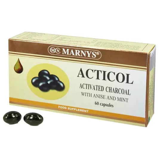 Marnys - Acticol Activated Charcoal Capsules - 60's marnys