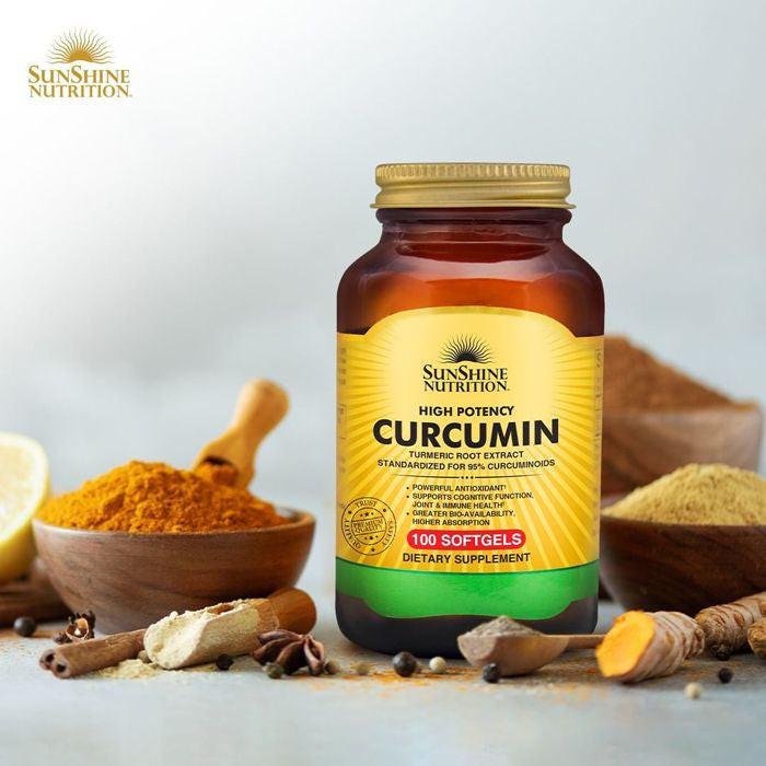 Sunshine Nutrition High Potency Curcumin 100 Softgels Sunshine Nutrition