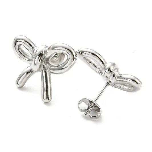 Studex stainless steel white bow STUDEX
