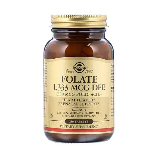Solgar Folic Acid 800 mcg Tablet 250's Solgar