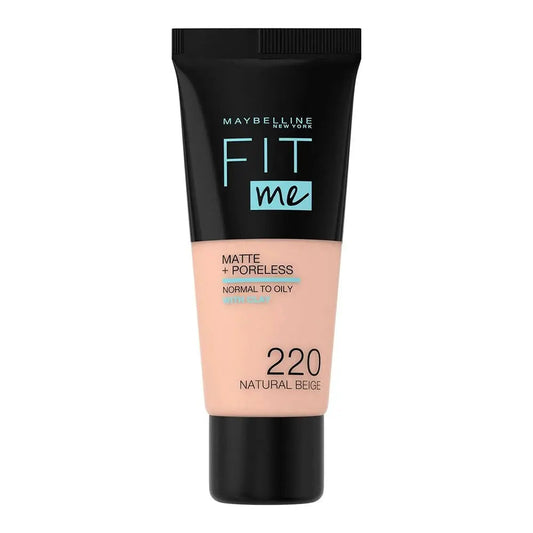 Maybelline Fit Me Matte + Poreless Foundation 220 Natural Beige 30 mL Maybelline