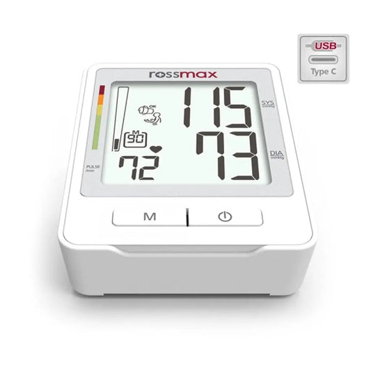 Rossmax Z1 Automatic Blood Pressure Monitor with USB Type C Port for Charging Rossmax