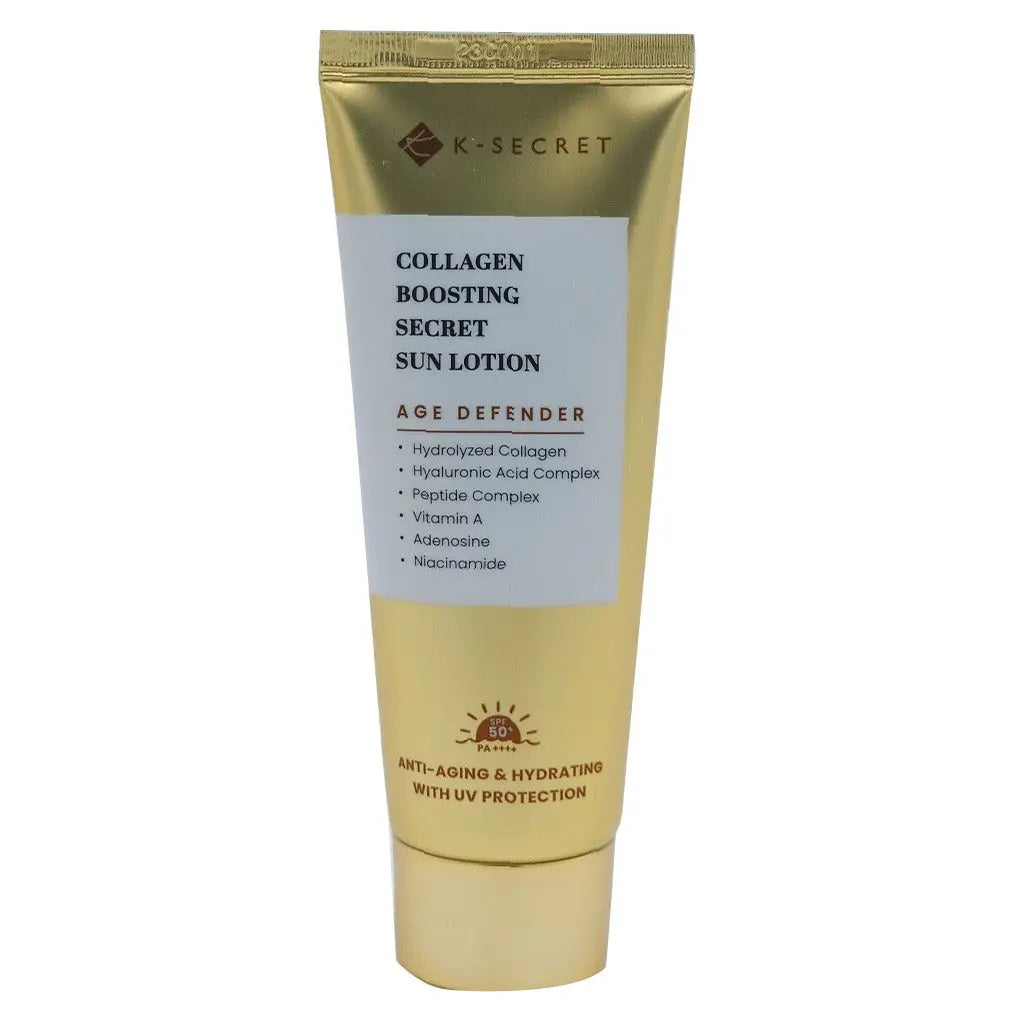 K-Secret Collagen Boosting Secret Age Defender Sun Lotion With SPF 50+ & PA++++ 60ml K-Secret