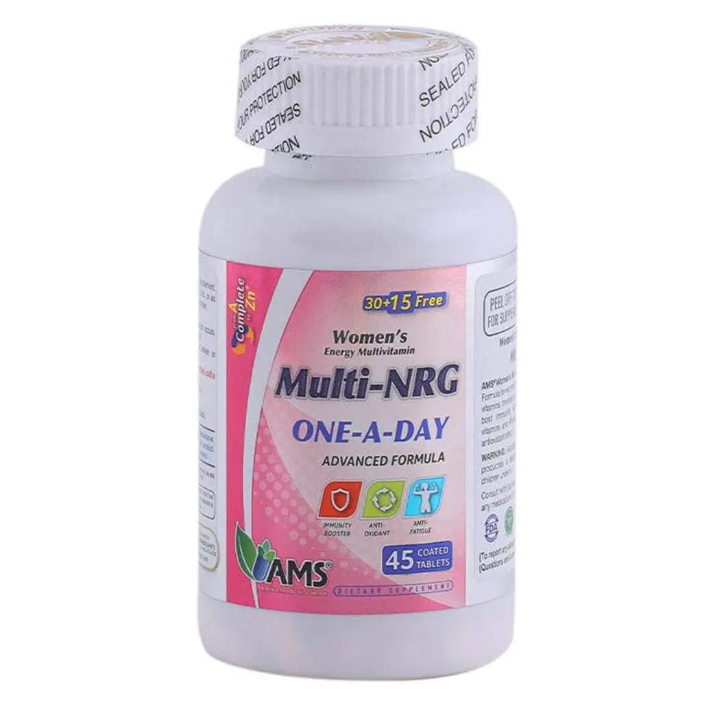 AMS Multi-NRG Women's Energy Multivitamin Coated Tablets 45's AMS