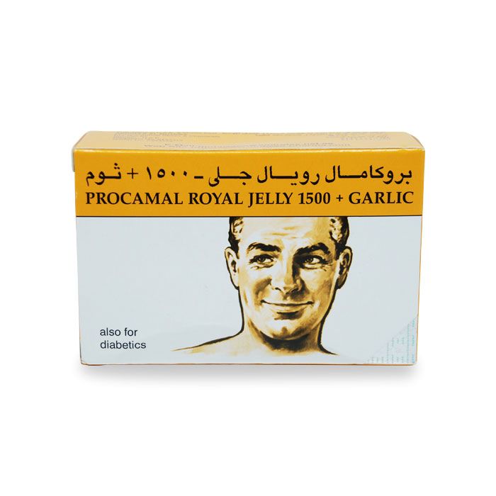 Procamal Royal Jelly 1500 + Garlic 30 Capsules Procamal Royal